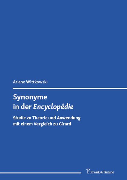 Synonyme in der 'Encyclopédie'