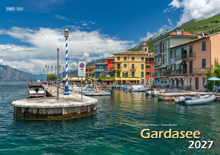 Gardasee 2027 Bildkalender A3 cm quer spiralgebunden