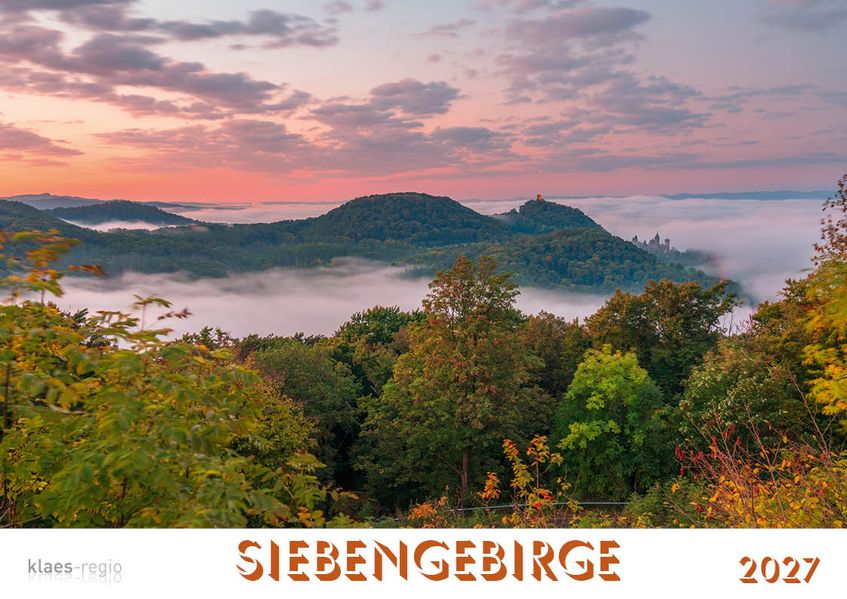 Siebengebirge 2027 Bildkalender A4 quer spiralgebunden