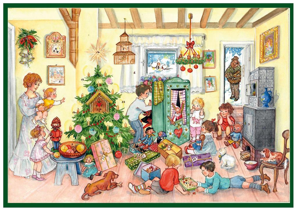 Adventskalender 'Bescherung an Heilig Abend'