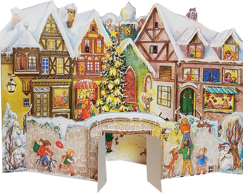 Adventskalender zum Aufstellen 'An der Mauer'