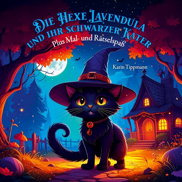 Die Hexe Lavendula und ihr schwarzer Kater