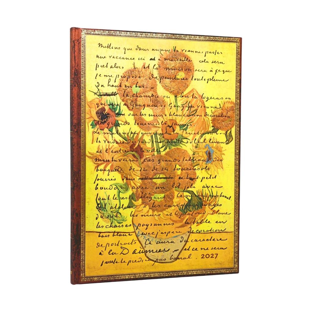 12-Monatskalender 2027 Van Gogh Sonnenblumen Grande Vertikal