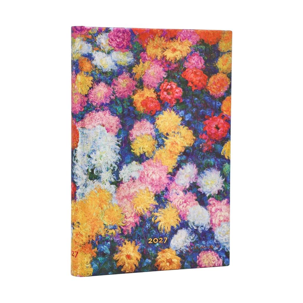 12-Monatskalender 2027 Monets Chrysanthemen Maxi Verso