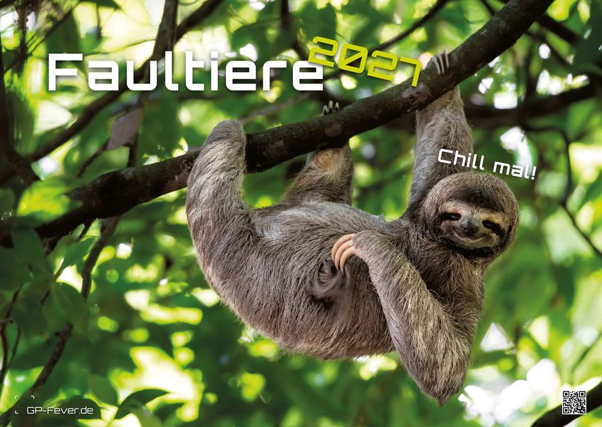 Faultiere - Chill mal! - 2027 - Kalender DIN A2