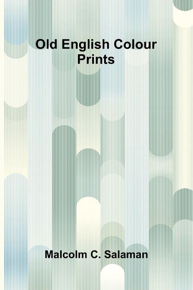 Old English colour prints