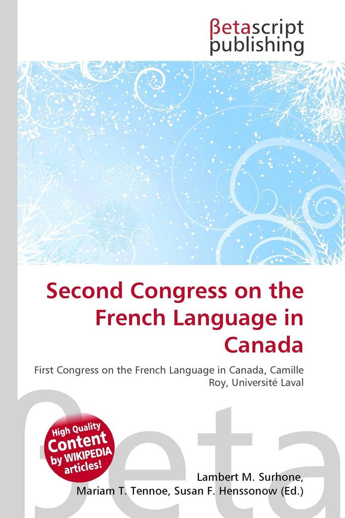 Second Congress on the French Language in Canada