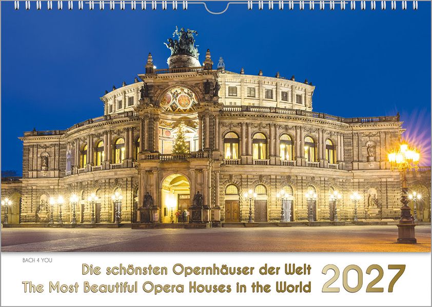 Opernhäuser ein Musik-Kalender 2027 DIN A4