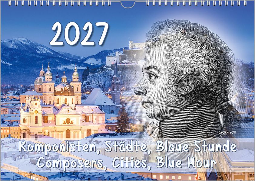 Komponisten-Kalender ein Musik-Kalender 2027 DIN A4