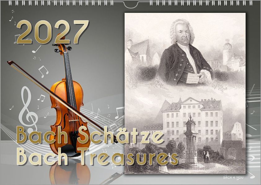 Komponisten-Kalender Bach-Kalender Musik-Kalender 2027 DIN A4