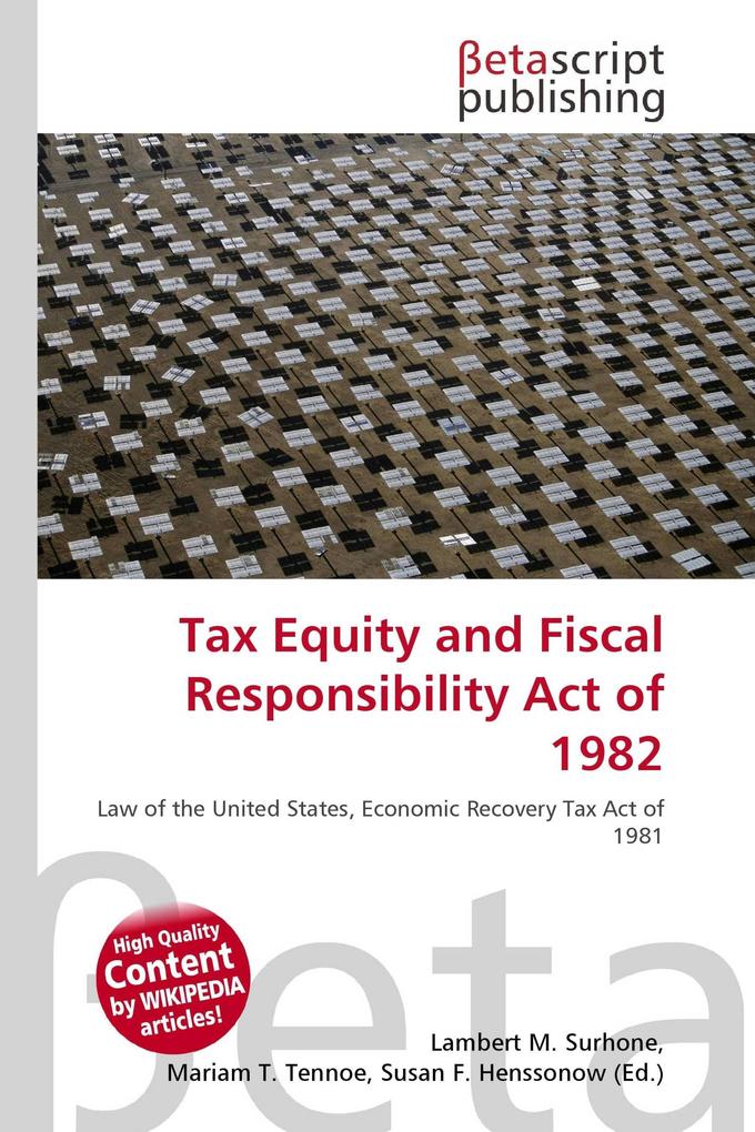 Tax Equity and Fiscal Responsibility Act of 1982
