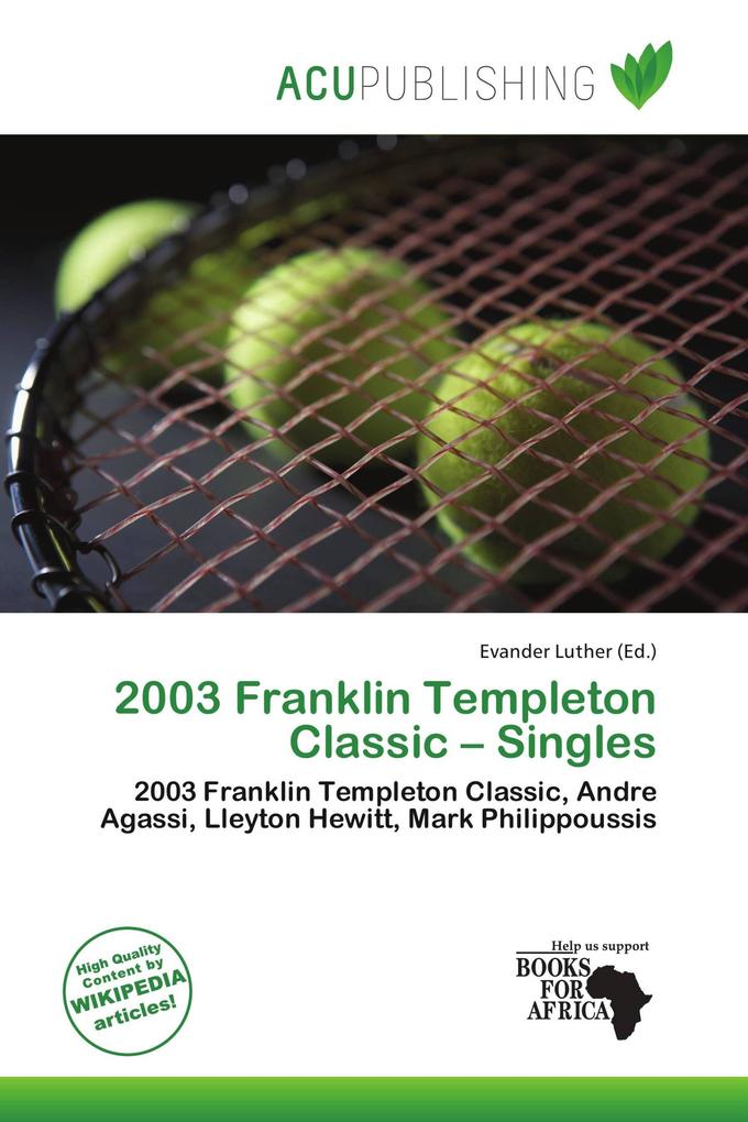 2003 Franklin Templeton Classic - Singles