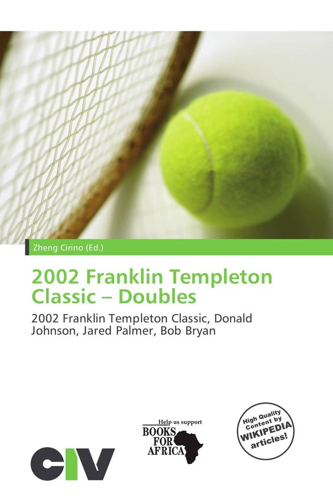 2002 Franklin Templeton Classic - Doubles