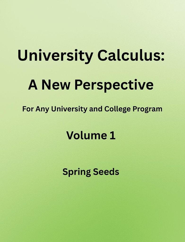 University Calculus