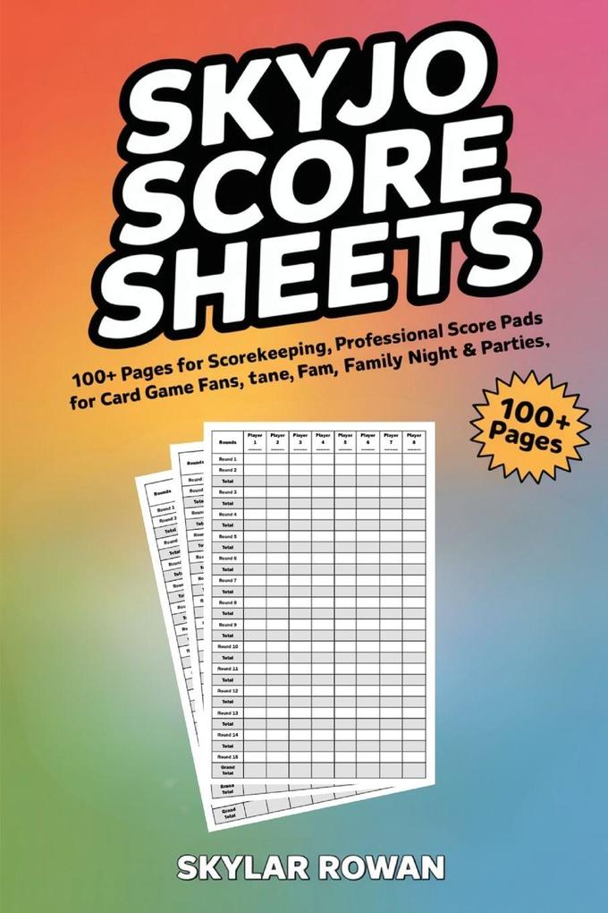 SKYJO Score Sheets