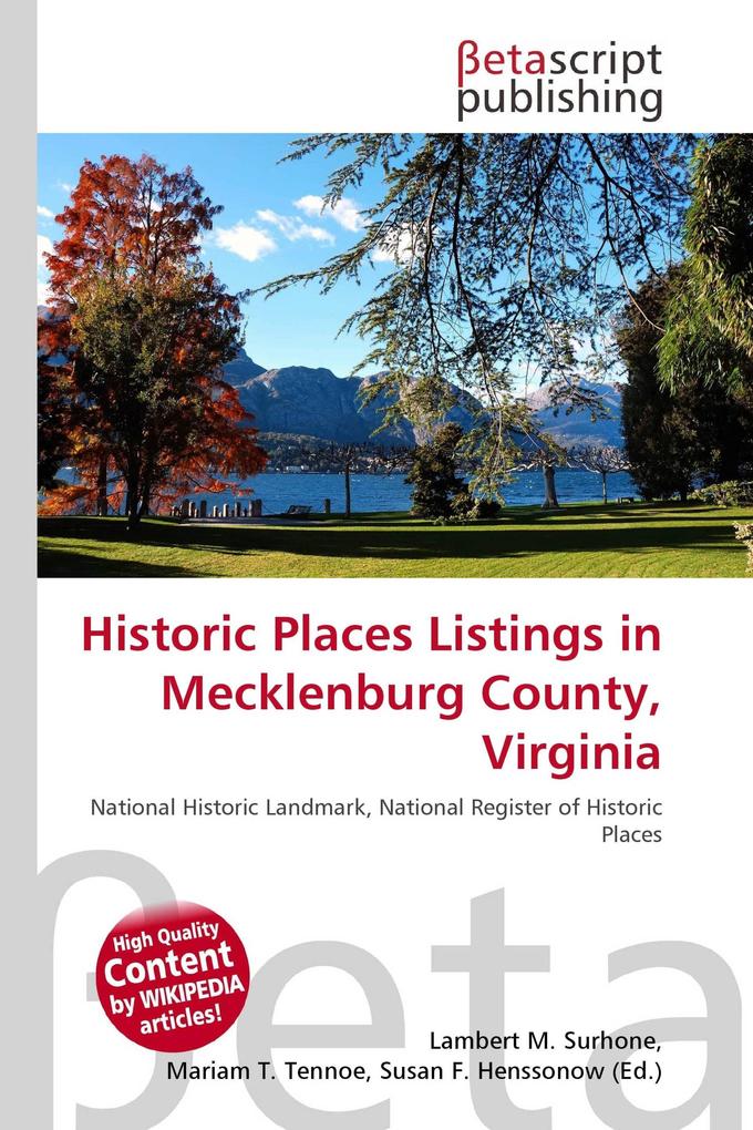 Historic Places Listings in Mecklenburg County Virginia