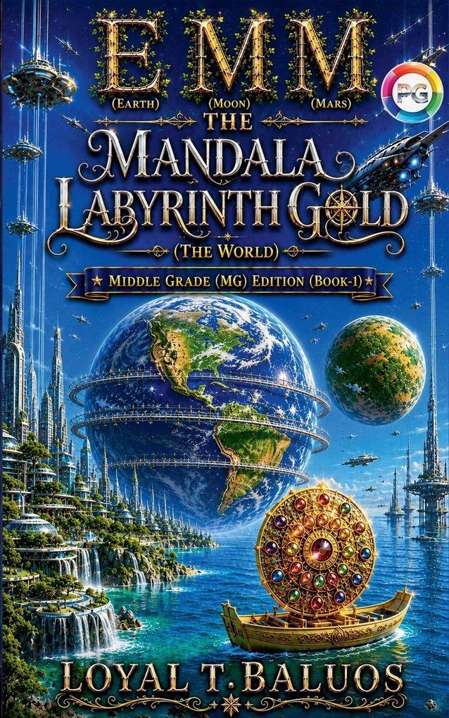 EMM (Earth) (Moon) (Mars) The Mandala Labyrinth Gold (The World) Middle Grade (MG) Edition