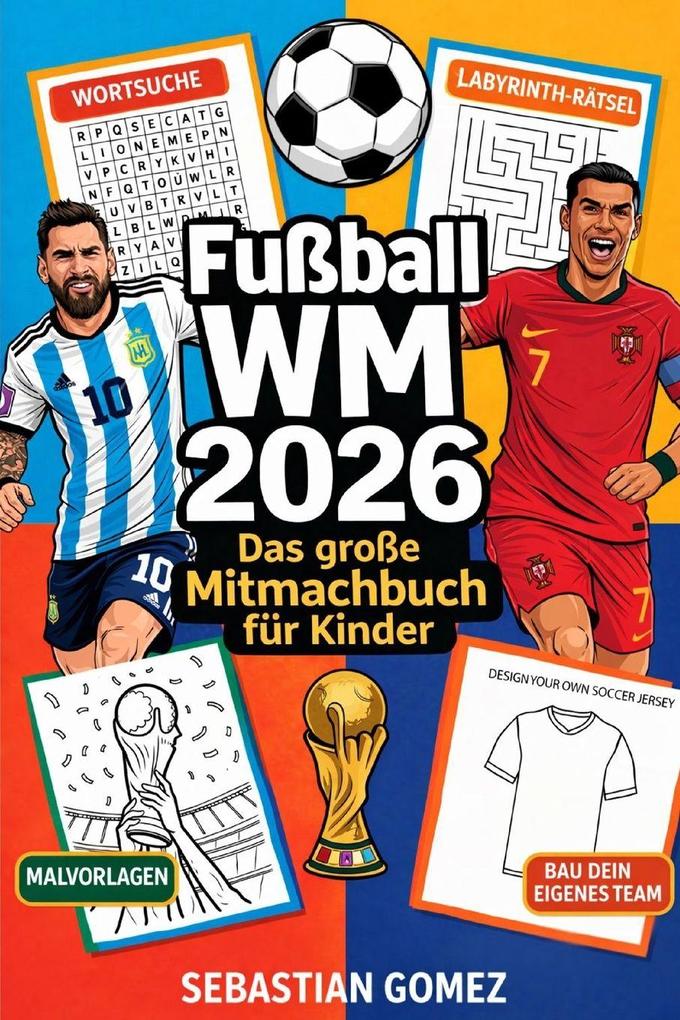 Fußball WM 2026 - Das große Mitmachbuch für Kinder