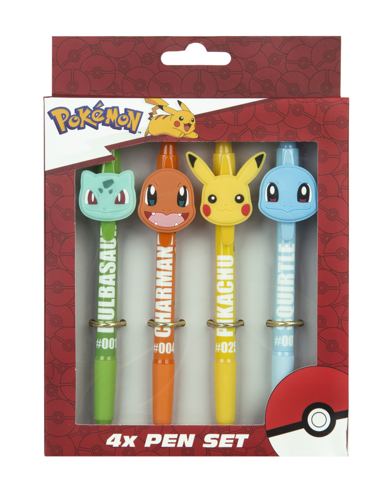 Pokemon 4 Kugelschreiber