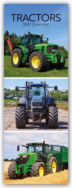 Tractors - Traktoren - Slimline-Kalender 2027