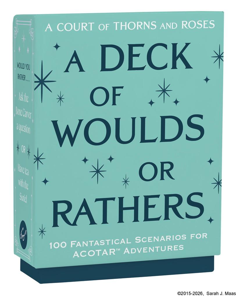 Abrams & Chronicle Books A Court Of Thorns And Roses Official Deck, A Deck Of Woulds Or Rathers