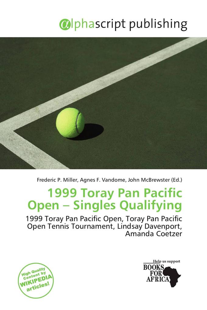 1999 Toray Pan Pacific Open - Singles Qualifying