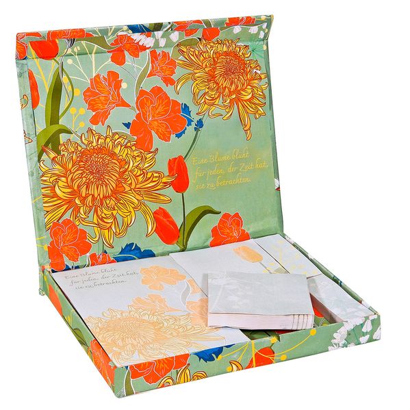 Notizzettelbox 'Chrysantheme'