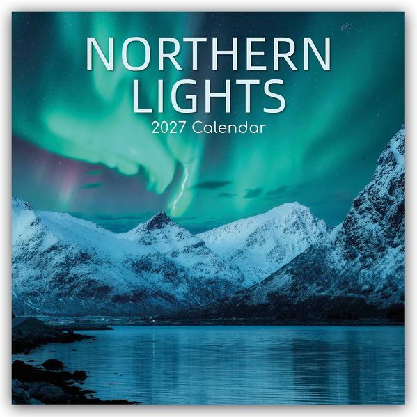 Northern Lights - Nordlicht - Aurora Borealis 2027 - 16-Monatskalender