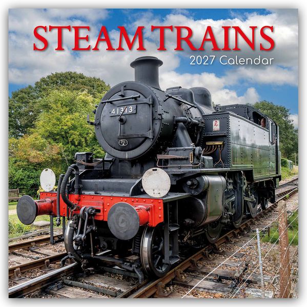 Steam Trains - Dampfeisenbahnen 2027 - 16-Monatskalender