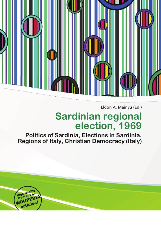 Sardinian regional election 1969