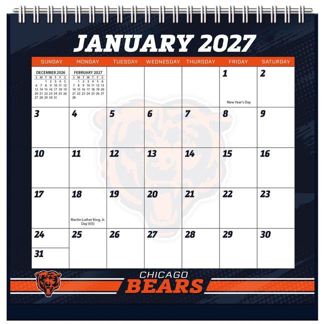 Chicago Bears 2027 Easel Desk Calendar