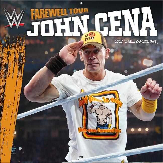 Wwe John Cena Farewell Tour 2027 Wall Calendar