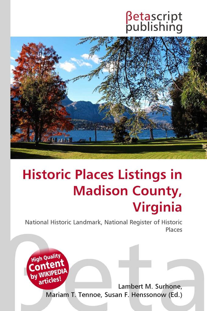 Historic Places Listings in Madison County Virginia