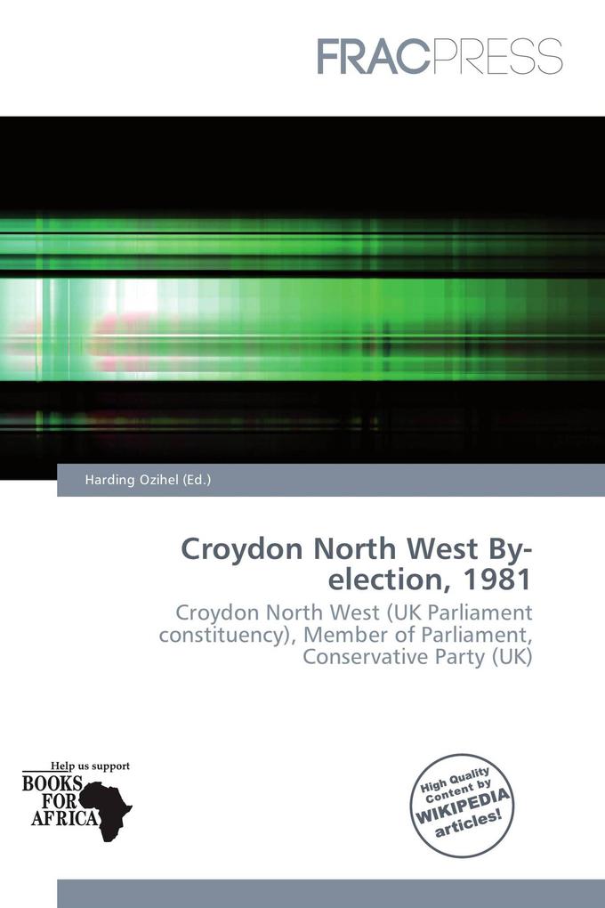 Croydon North West By-election 1981