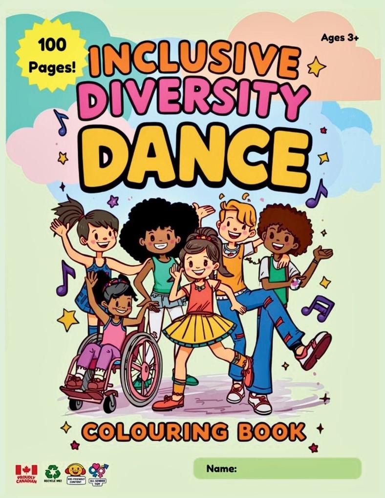 Inclusive Diversity Dance Colouring Book