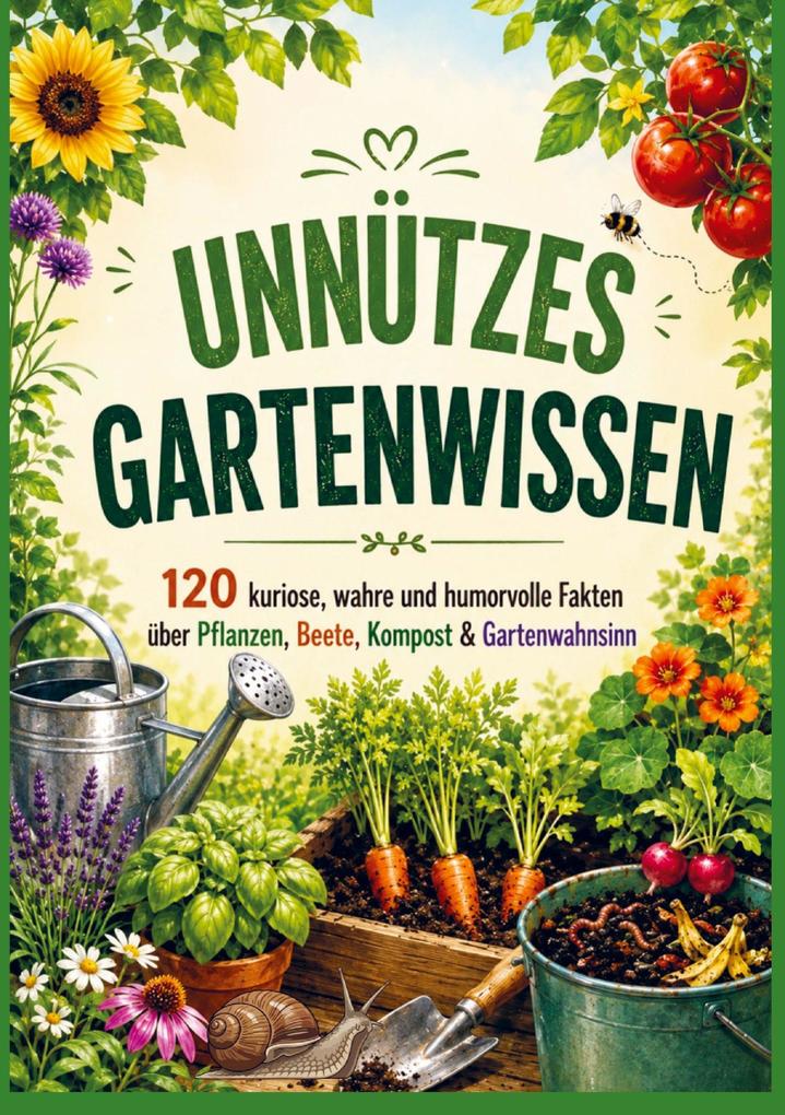 UNNÜTZES GARTENWISSEN: 120 kuriose wahre und humorvolle Fakten über Pflanzen Beete Kompost & Gartenwahnsinn