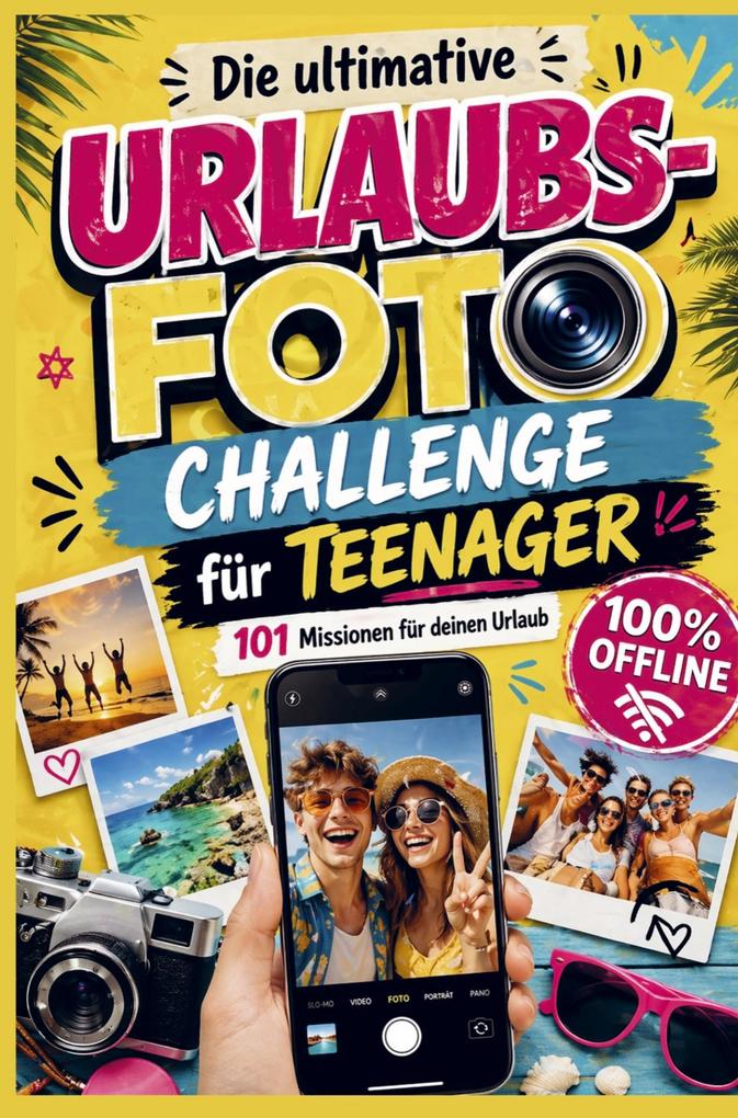 Die ultimative Urlaubs-Foto Challenge für Teenager: 101 Missionen für deinen Urlaub - 100% Offline. Mehr Spaß mehr Abenteuer 0% Langeweile