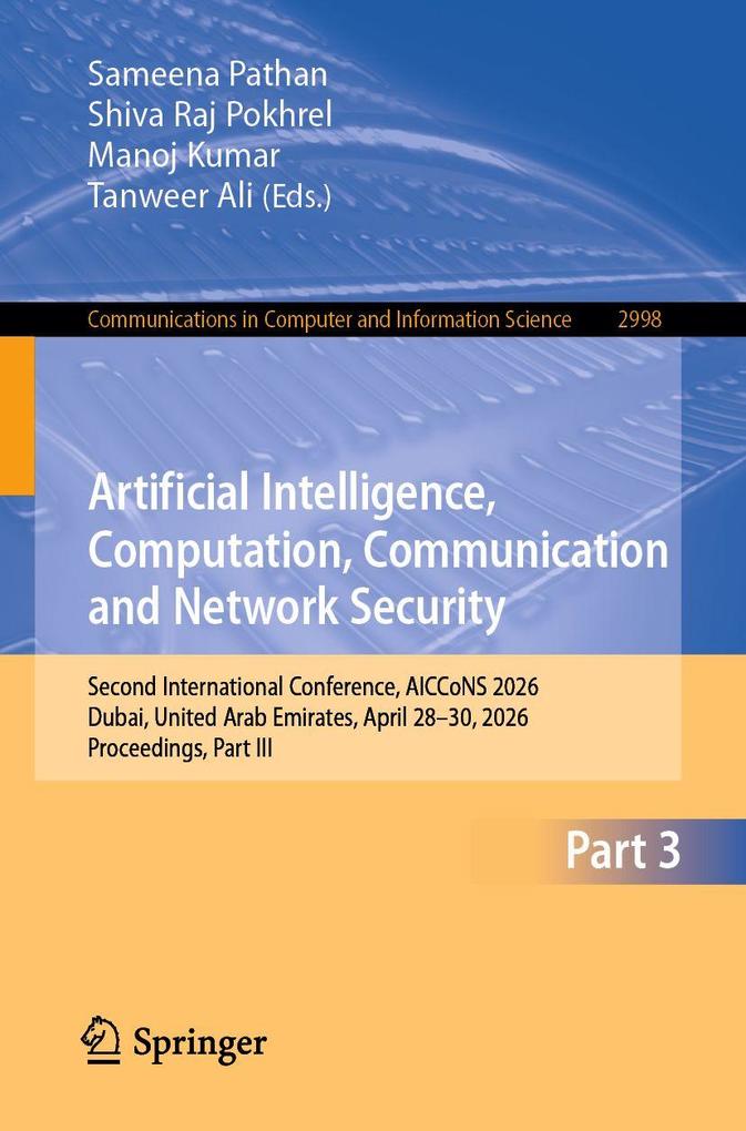 Artificial Intelligence Computation Communication and Network Security