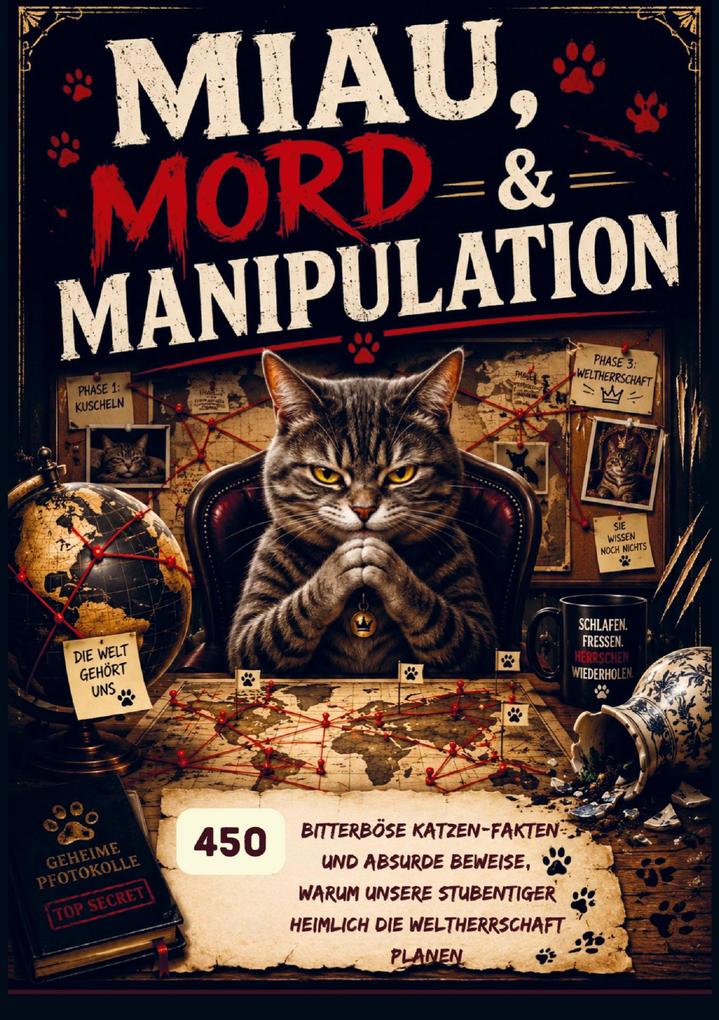 Miau Mord & Manipulation: 450 bitterböse Katzen-Fakten und absurde Beweise warum unsere Stubentiger heimlich die Weltherrschaft planen