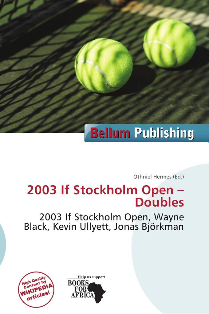 2003 If Stockholm Open - Doubles