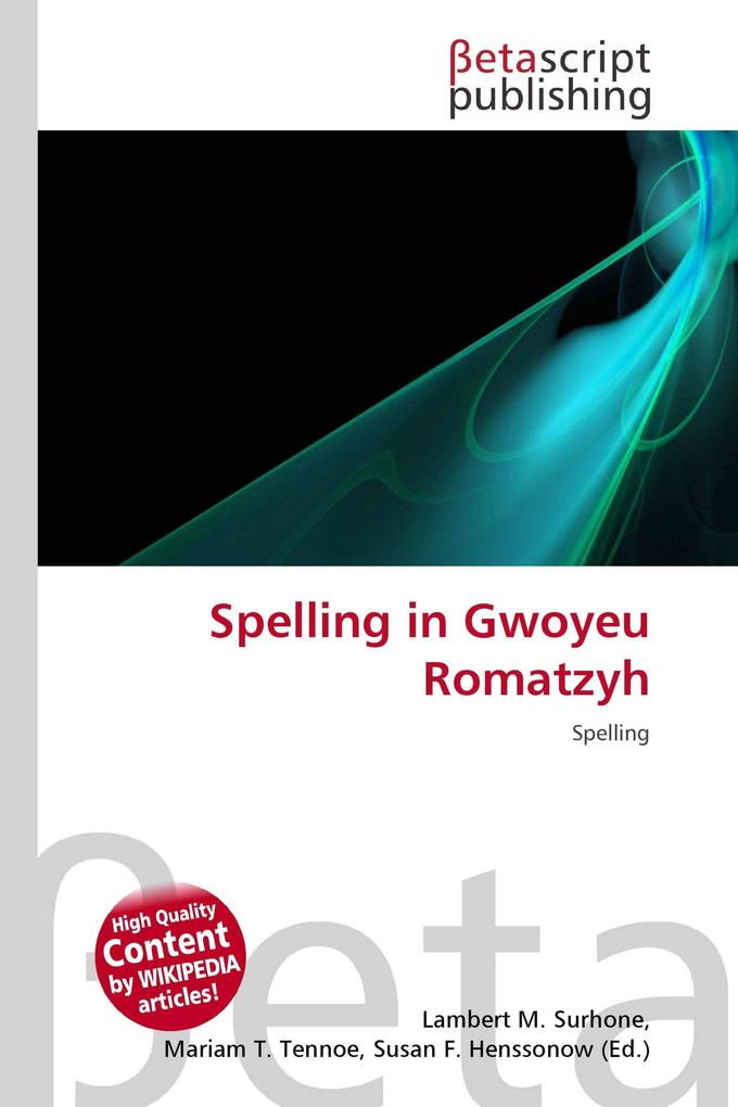 Spelling in Gwoyeu Romatzyh