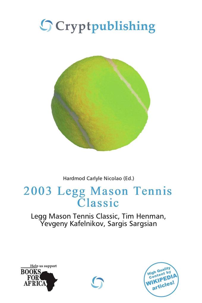 2003 Legg Mason Tennis Classic