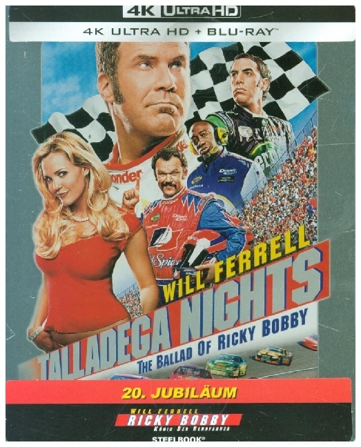 Ricky Bobby - König der Rennfahrer1 4K UHD-Blu-ray + 2 Blu-ray (Steelbook)