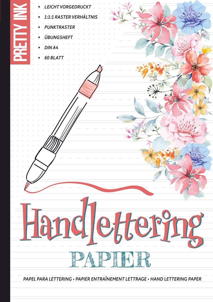 Handlettering Papier - Übungsheft