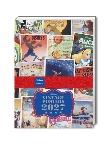 Disney Vintage Posters - A5-Tischkalender 2027