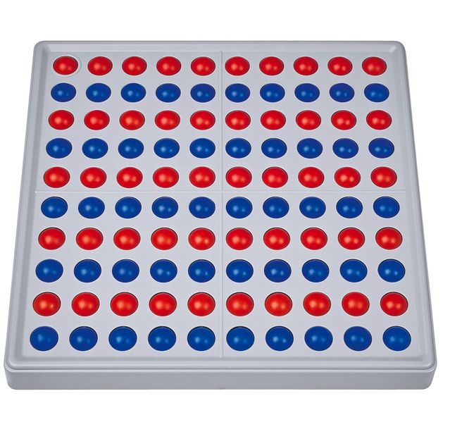 SCHUBI Abaco 100. Modell A 10/10 Kugeln (rot/blau)