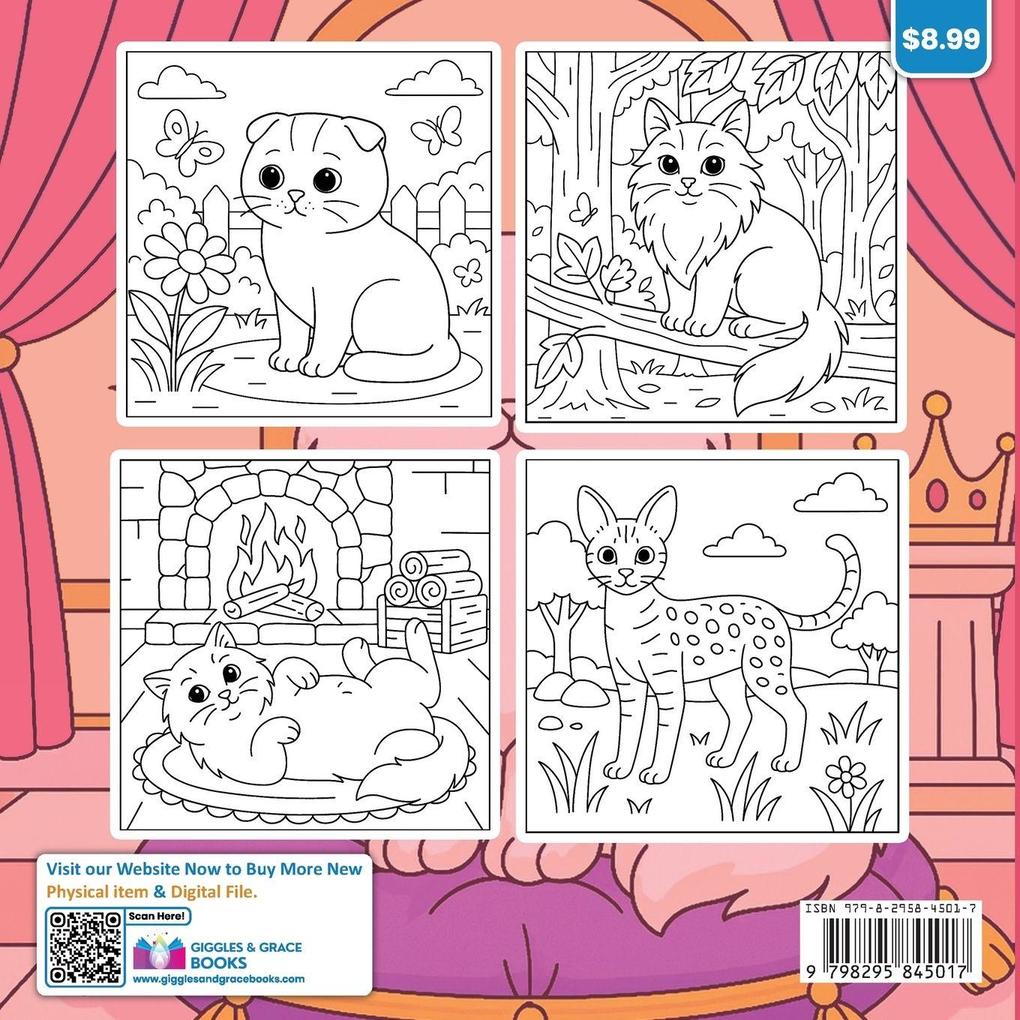 Meow Moments Bold and Easy Coloring Book