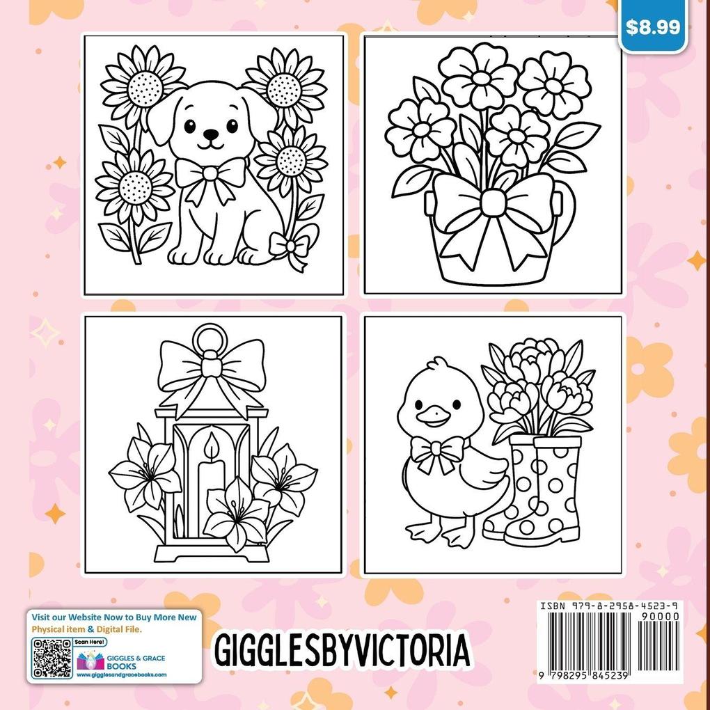 Petals & Ribbons Bold and Easy Coloring Book