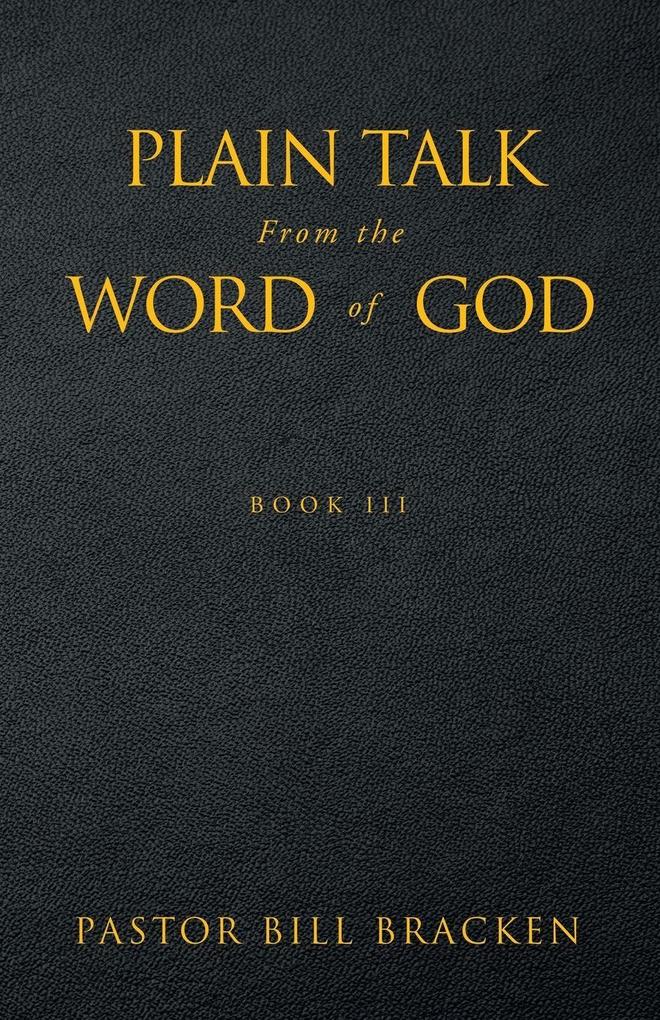 Plain Talk from the Word of God