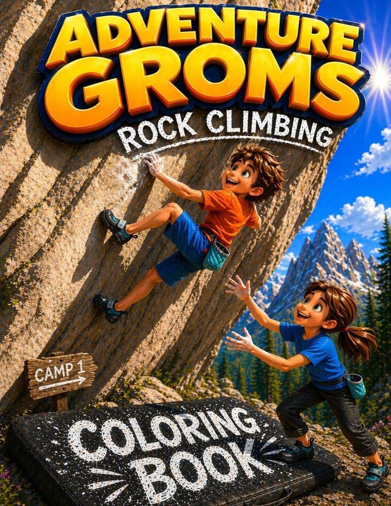 Adventure Groms Rock Climbing Coloring Book